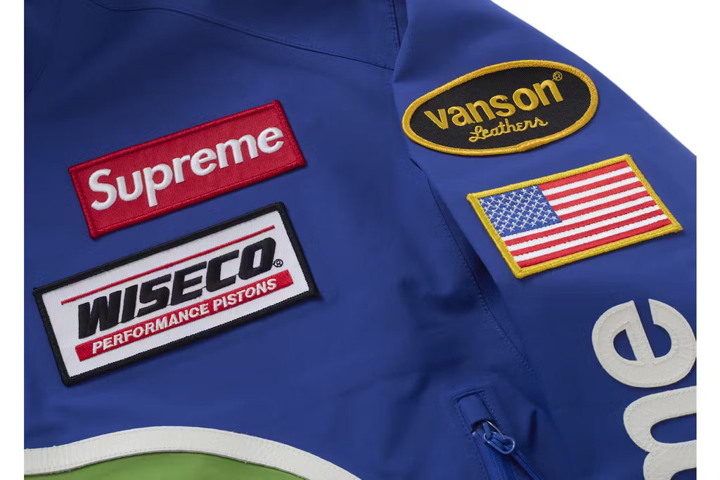 Veste Supreme x Vanson - Bleu